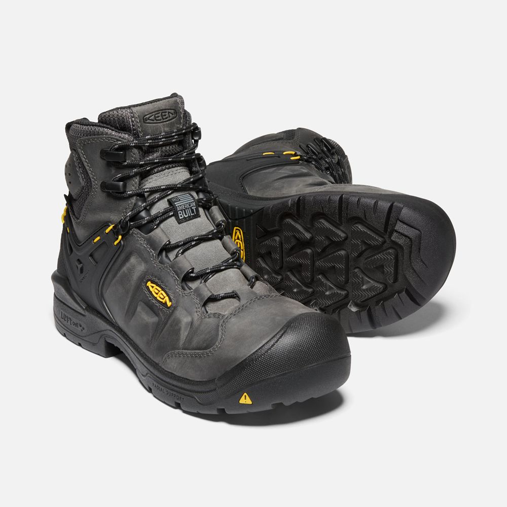 Keen Laarzen Heren Zwart - Dover 6\" Wp (Carbon-Fiber Toe) - 82763-CFHK